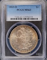 1883-O Morgan Dollar - MS63 PCGS Bright & Lustrous