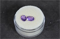 1.60 Ct. Oval Cut Amethyst Gemstones