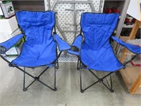 2 - folding lawn chairs