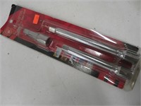 3 - piece 1/2" drive extensions