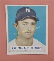Bill "The Bull" Johnson Baseball Card