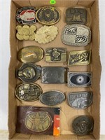 LARGE LOT OF BRASS & OTHER BELT BUCKLES