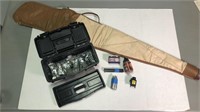 Rifle Case & Ammo Box with BB’s, etc.