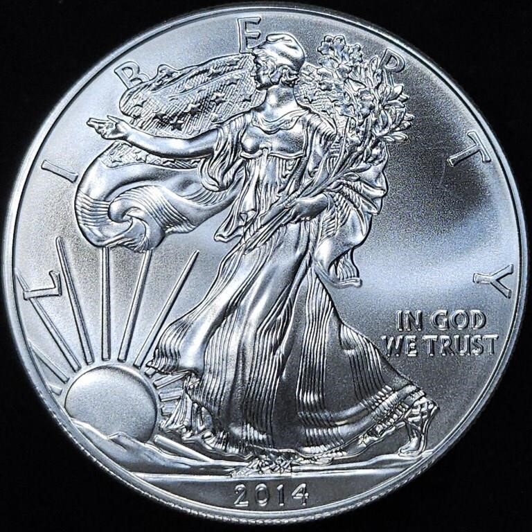 2014 1 oz American Silver Eagle Bullion Coin - Gem