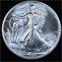 1989 American Silver Eagle Bullion Coin - Gem