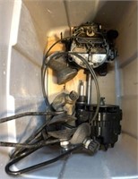 BOX OF MERCRUISER PARTS- CARB, MISC