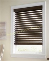Allen + Roth 2.5” Cordless Faux Wood Blinds Brown