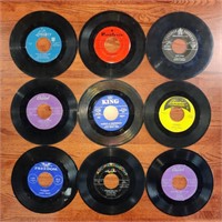 9 Assorted 45 Records