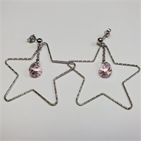 S. Silver Tanzanite  Earrings