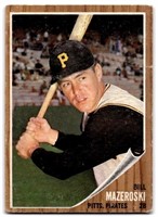 1962 Topps #353 Bill Mazeroski Low End Condition.