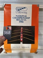 1986 US Rowing Poster 30"x20"
