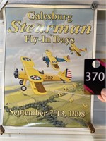 Galesburg Stearman Fly In Days Poster 24"x18"