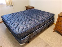 Queen size mattress, boxsprings and frame