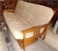 wood frame futon