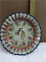Peacock Plate Made in Mexico