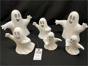 6- Ghosts Tealight Holders