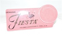 Fiesta Post 86 shelf sign, rose