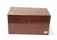 Antique mahogany jewellery box