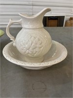 Pitcher  and washbowl basin set