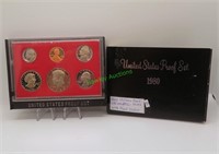 1980 US proof set- with proof dollar coin