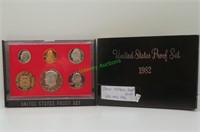 1982 US proof set Spotless proof coins
