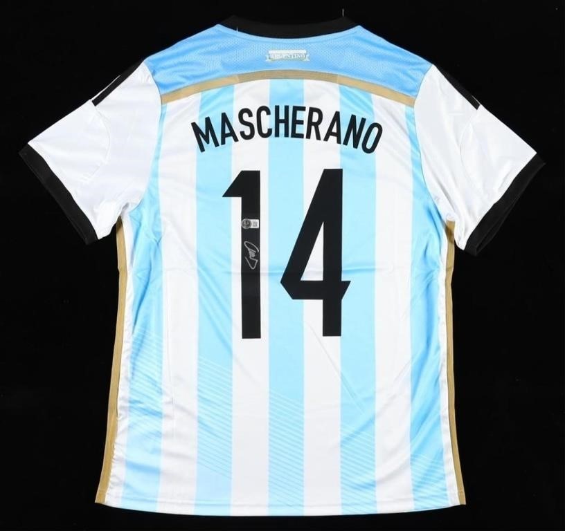 Javier Mascherano Signed Argentina Jersey (Beckett