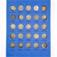 1946-1978 Roosevelt Dime Book (67 Coins)