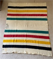 Hudsons Bay Point Wool Blanket, Made in England