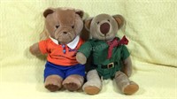 Pair of bears Both approximately 14 inches