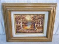 Conti signed Oil Painting ~ 12" x 10"