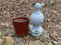 Ceramic Pot & Garden Statue