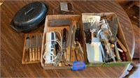 Knives, utensils, roaster , magnetic knife holder