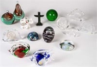 Lot of Assorted Paperweights - Murano and Others.