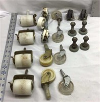 C3) LOT OF ASSORTED CASTERS