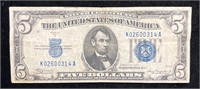 1934 A $5 Silver Certificate