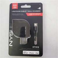 Lightning Cable & Wall Charger