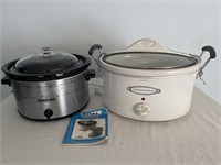 Pair of crockpots – Rival and Hamilton Beach