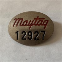 Maytag employee badge pin 12927