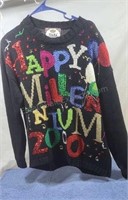 "Happy Millennium 2000" sweater. Size M.