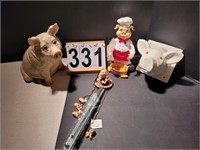 Pig Wind Chime ~ Pig Figures ~ Pig Wall
