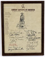 Unique Signed Cowboy Artists of America