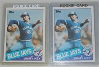 Lot of 2 Jimmy Key 1985 O-Pee-Chee Rookie cards