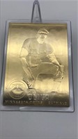 Tony Olivia 22kt Gold Baseball Card Danbury Mint