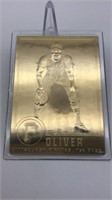 Al Oliver 22kt Gold Baseball Card Danbury Mint