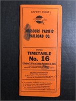 NOVEMBER 30, 1980 MOPAC SYSTEM TIMETABLE NO. 16