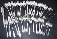 Collection vintage silver plate teaspoons etc