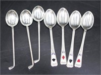 Collection sterling silver coffee spoons