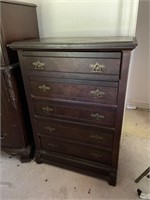 Mahogany bachelors chest dresser