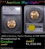 ***Auction Highlight*** 2009-d Zachary Taylor Posi