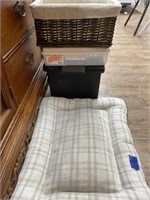 Dog Bed - Basket - File Folder Tote - Plastic Tub